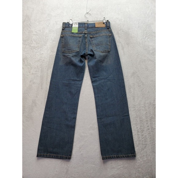 Levi's Jeans Boys Size 12 Blue Denim 100% Cotton Pockets Flat Front Straight Leg - Picture 2 of 11